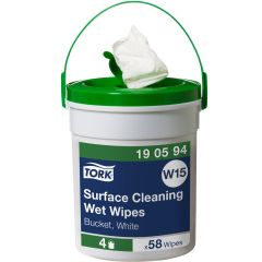 Tork Aftørringsklud Wet Wipe Spand FSC - 58 stk/spd