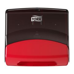 Tork W4 Top-Pak Dispenser, Sort/Rød -1 stk/krt