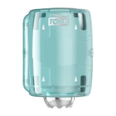 Tork Centerfeed Dispenser lille, Turkis/Hvid