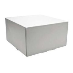 Kageæske m/hængslet låg 220x220x120 mm - 100 stk/krt