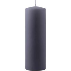 Bloklys Brændetid 60 timer, Ø60 x 180 mm, Grå - 12 stk/krt