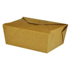Karton Takeaway Æske 1000 ml Bio Coated Brun - 50 stk/ps