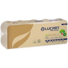 Toiletpapir EcoNatural 2-lag Genbrugsfiber - 12 pk x 10 rl/krt