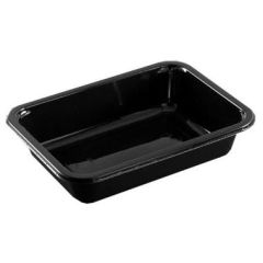 Bakke 1-rum 770 ml, 187x137x45 mm, Sort - 468 stk/krt