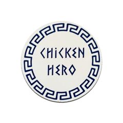 ChickenHero etiket Ø60mm - 1000 stk