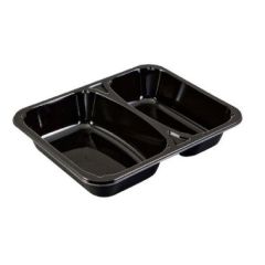 Bakke 2-rum 450/610 ml CPET Sort - 360 stk/krt