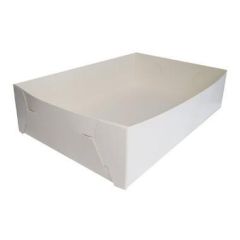 Smørrebrødsæske 450 x 300 x 110 mm Hvid - 100 stk/krt