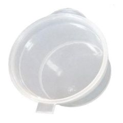 Dressingbæger 30ml Ø50x26 mm m/hængslet låg PP Klar 50 stk/ps