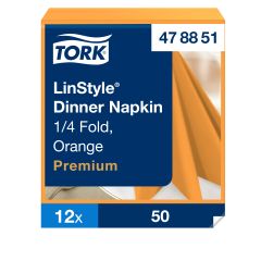 Tork Linstyle Serviet 39x39 cm, Orange - 50 Stk/pk