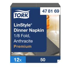Tork Linstyle Serviet 39 x 39 cm Antracitgrå - 50 stk/pk