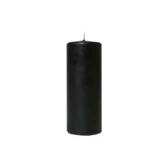 Bloklys Brændetid 80 timer, Ø70 x 180 mm, Sort - 12 stk/krt