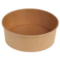 Catersource Salat-/Wok Skål Kraft/PE 1000 ml Ø150 x 78 mm - 50 stk/pk