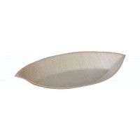 Palmeblad Tallerken Øje 280 x 150 x 30 mm - 25 stk/pk