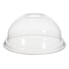 RPET Låg Kuppel m. hul Ø95 mm Klar - 50 stk/ps