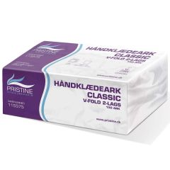 Håndark Pristine V-fold 2-lags - 20 pk x 150 stk/krt