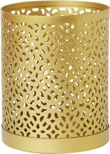Bliss lysestage 80 x Ø 100 mm Guld - 4 stk/krt