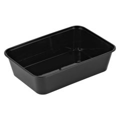 Bakke 500 ml til Microovn PP Sort - 50 stk/ps