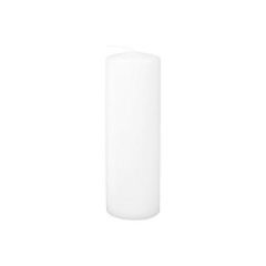 Bloklys Brændetid 95 timer, Ø70 x 220 mm, Hvid - 12 stk/krt