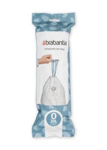 Brabantia Affaldspose O, 30 liter Hvid - 20 ps/rl