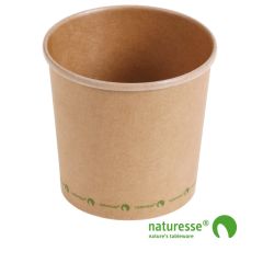 Karton Suppebæger PLA Coated 750 ml Brun - 25 stk/pk