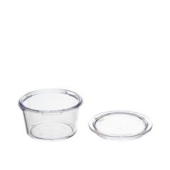 Flergangs Madglas u. låg 200 ml Klar - 24 stk/pk