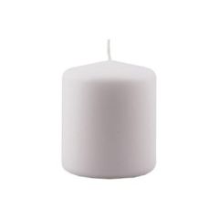 Bloklys Brændetid 44 timer, Ø78x95 mm, Hvid - 6 stk/krt