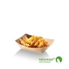 Pommes Frites Bakke nr. 4 Karton/PLA 107 x 69 x 41 mm - 250 stk/pk