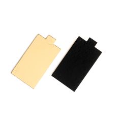 Kagepap med hank 95x56 mm guld - 200 stk/pk