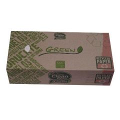 Ansigtsserviet Genbrug Green 3 lag 20 x 21 cm - 21 pk x 100 stk/krt