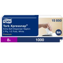 Tork serviet Interfold N4 213 x 165 mm 2-lag Hvid - 8 pk x 1000 stk/krt