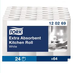 Tork Køkkenrulle Extra Plus 2-lag - 12 pk x 2 Rl/krt