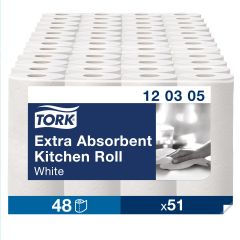 Tork Køkkenrulle Premium 3 lag, Hvid - 12 pk x 4 rl./krt.