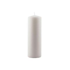 Bloklys Brændetid 140 timer, Ø78 x 245 mm, Hvid - 6 stk/krt