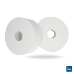 Techline Toiletpapir Jumbo Maxi 2-lag Ø24.5 cm x 320 m Nyfiber - 6 rl/krt