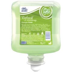Deb Refresh Energie Skumsæbe m/Farve/Parfume t/Dispenser 1L