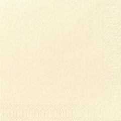 Duni Serviet 24 x 24 cm 3-lag Cream - 250 stk/pk