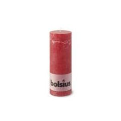 Bloklys 63 timer Ø68 x 190 mm Rustik Rød - 6 stk/krt