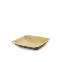Palmeblad Tallerken dyb 17 x 14 cm - 25 stk/pk