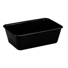 Bakke 960 ml til Microovn PP Sort - 50 stk/ps
