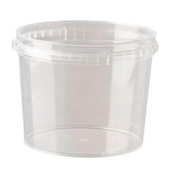 Plastbæger 800 ml Ø122 mm Rund PP Klar - 200 stk/ps