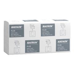 Katrin Plus Håndark Z-fold 2-lag - 21 pk x 135 stk/krt
