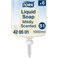 Tork S1 Mild Duft Sæbe, Perlemorshvid m. frisk duft - 1L/stk
