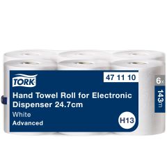 Tork H13 Wave Håndark på rulle 2 lag, Hvid - 6 rl/krt