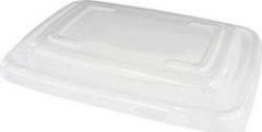 PP Låg Firkantet til 600 ml bakke 17 x 24 cm - 50 stk/pk
