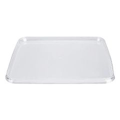 Plastlåg til 500 ml condibøtte 195 x 195 mm Klar - 24 stk/ps