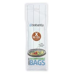 Brabantia Affaldspose X, 10-12 liter Grøn Bio - 10 ps/rl