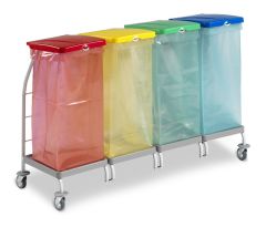 TTS Skraldestativ DUST 4 x 70 L - 1 stk