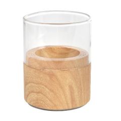 Duni Neat Lysestage Ø6.1 x 7 cm, Lys Brun - 10 stk/krt