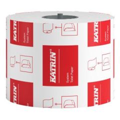 Katrin Toilet Paper Roll System 2-Lags Ø135 mm x L92 m x B99 mm Hvid - 36 rl/krt