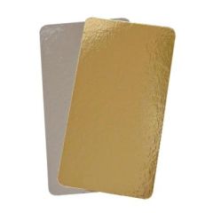 Kagepap 130 x 240 mm 800 gr Sølv/Guld - 100 stk/krt